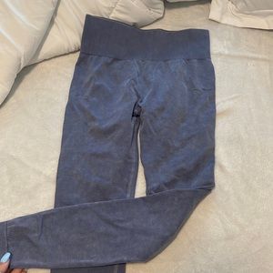 jean colored workout leggings